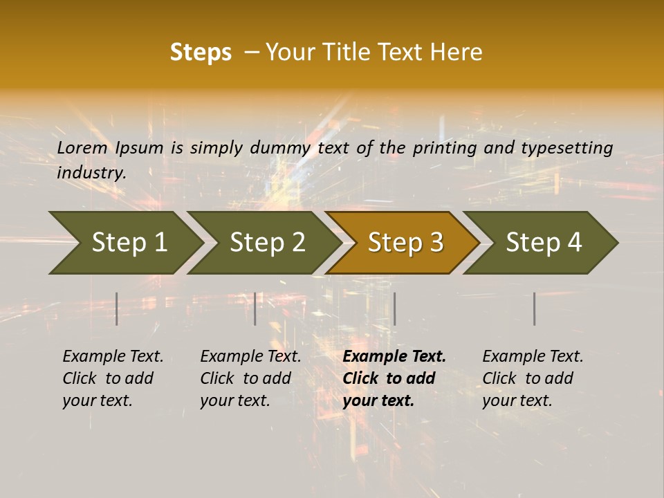 Texture Perspective City PowerPoint Template