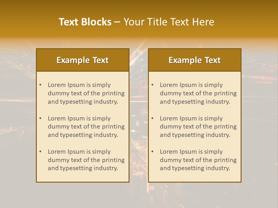 Texture Perspective City PowerPoint Template
