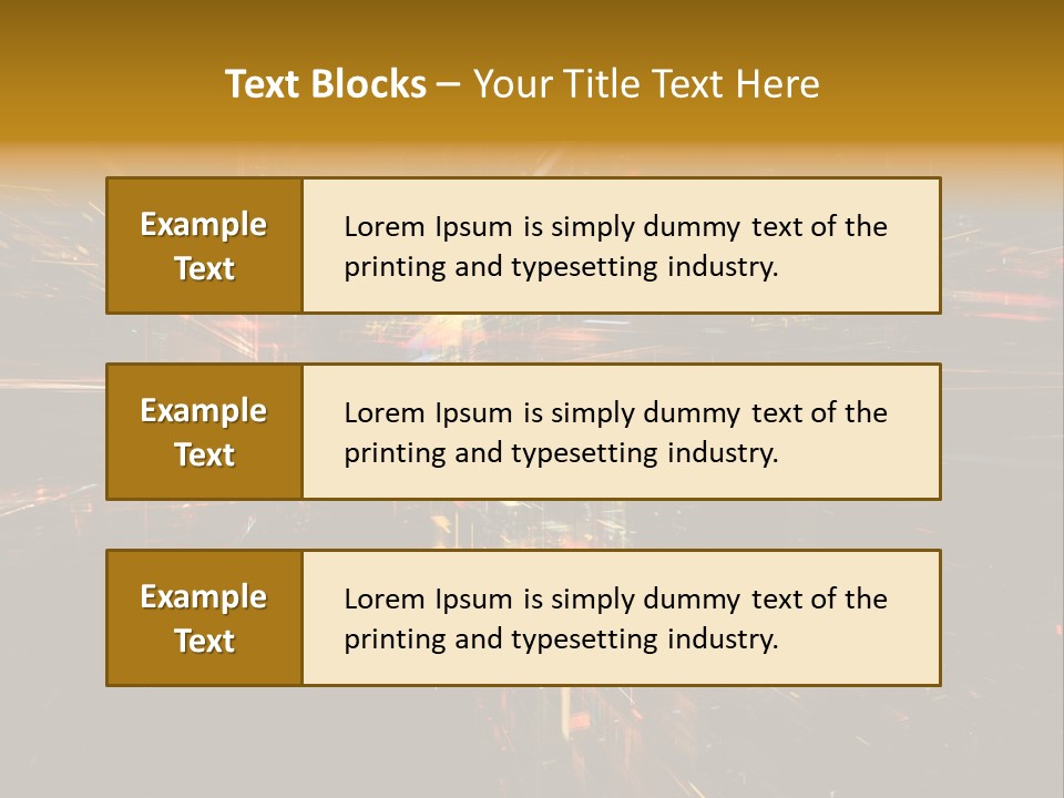 Texture Perspective City PowerPoint Template