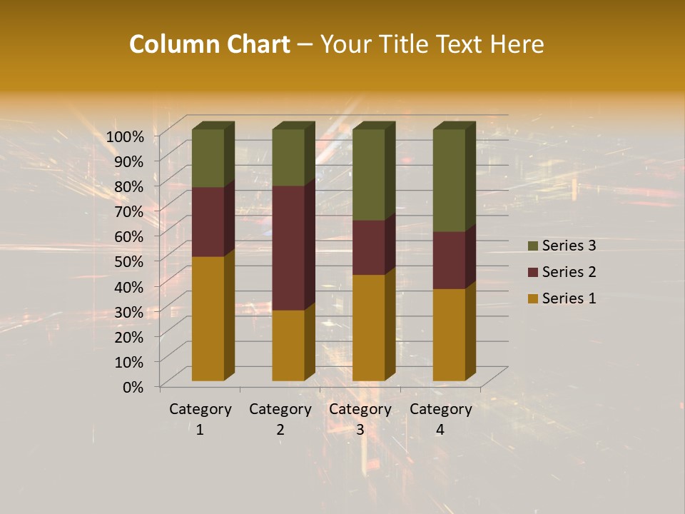 Texture Perspective City PowerPoint Template