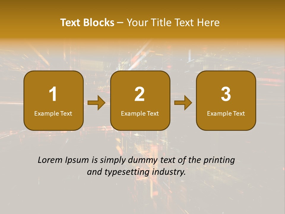 Texture Perspective City PowerPoint Template
