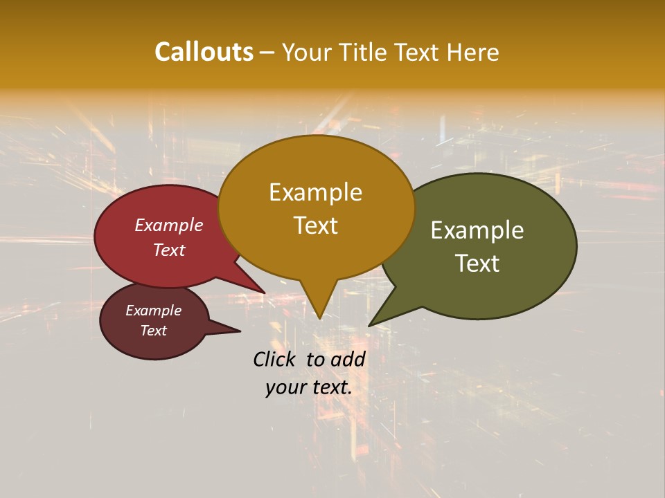 Texture Perspective City PowerPoint Template