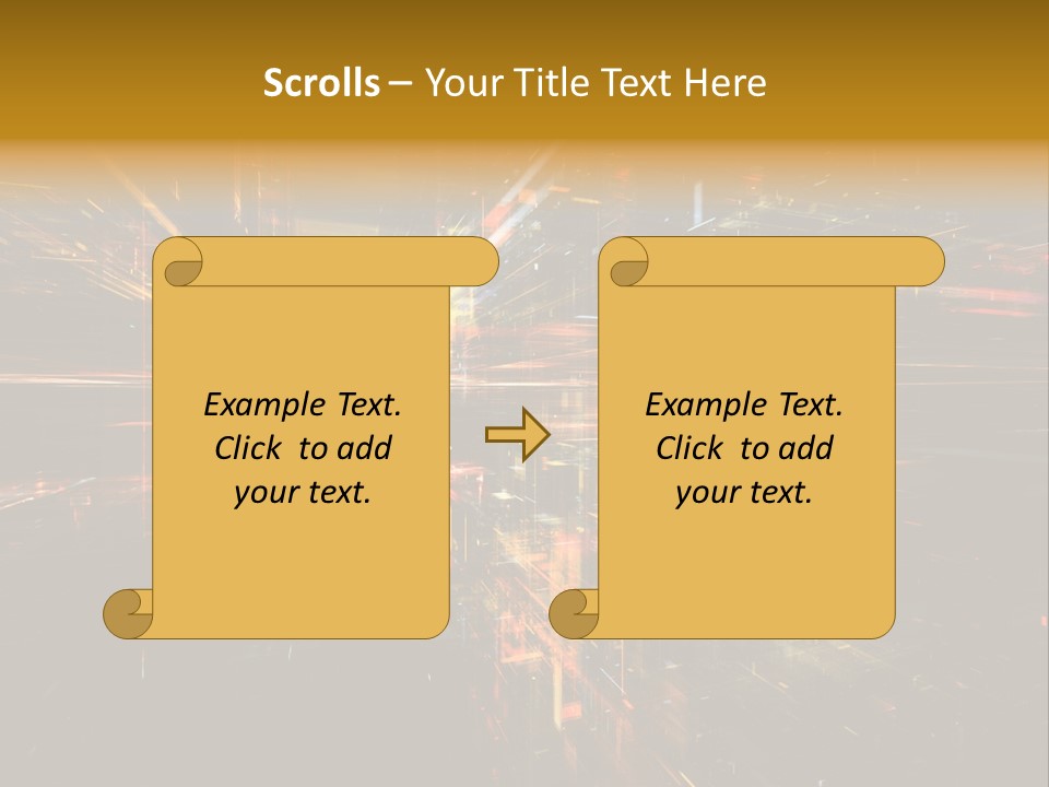 Texture Perspective City PowerPoint Template