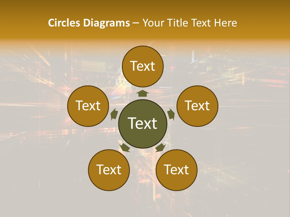 Texture Perspective City PowerPoint Template