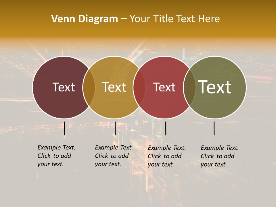 Texture Perspective City PowerPoint Template