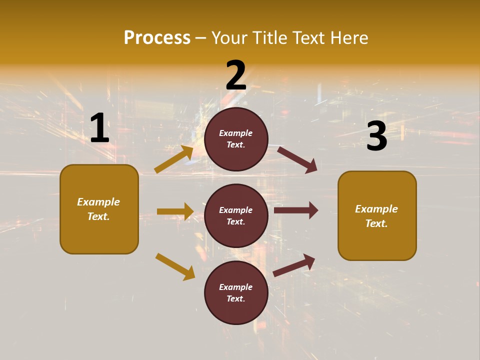 Texture Perspective City PowerPoint Template