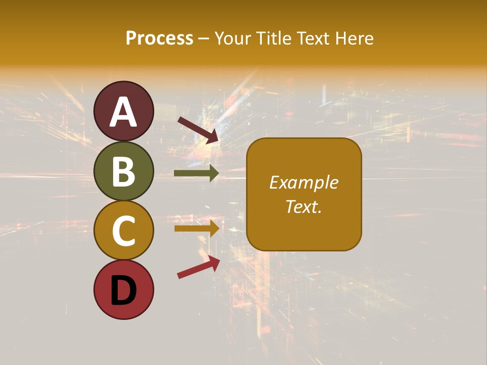 Texture Perspective City PowerPoint Template