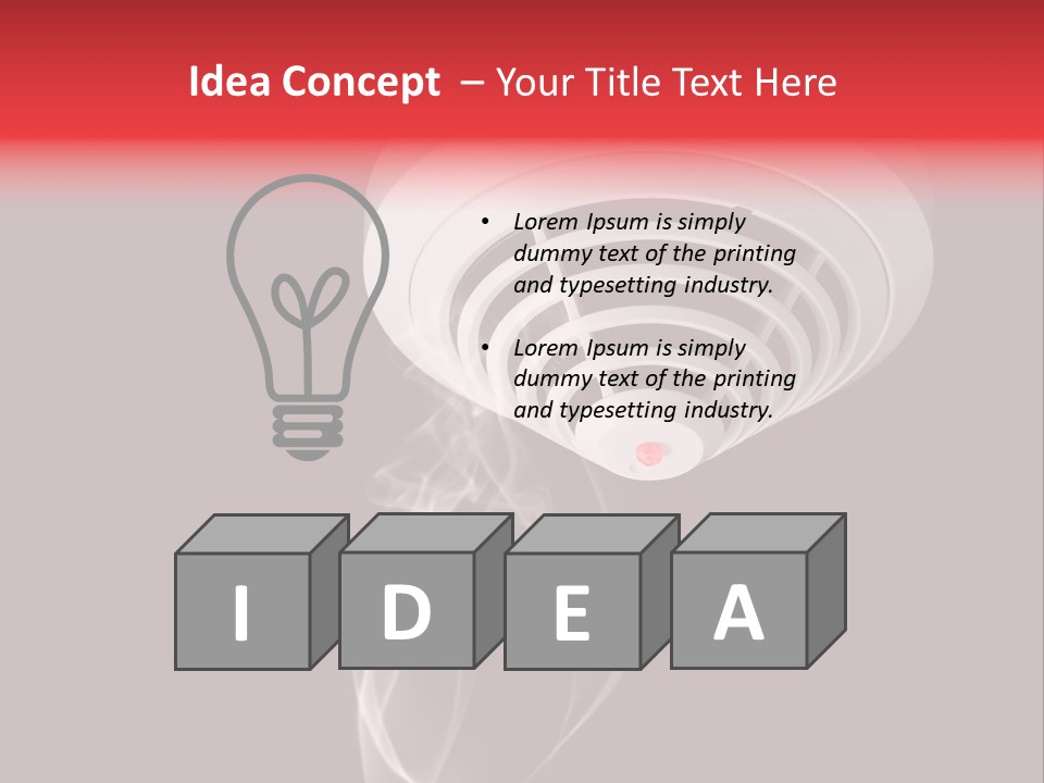 Warning Sensor Dangerous PowerPoint Template