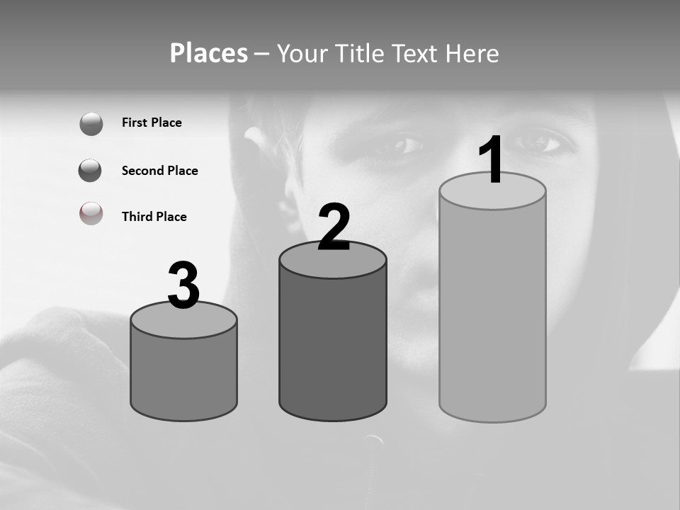 Look Awkward Youth PowerPoint Template