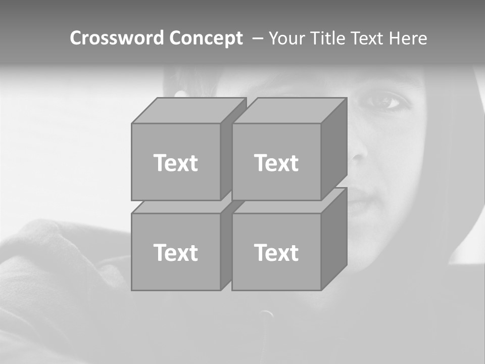 Look Awkward Youth PowerPoint Template