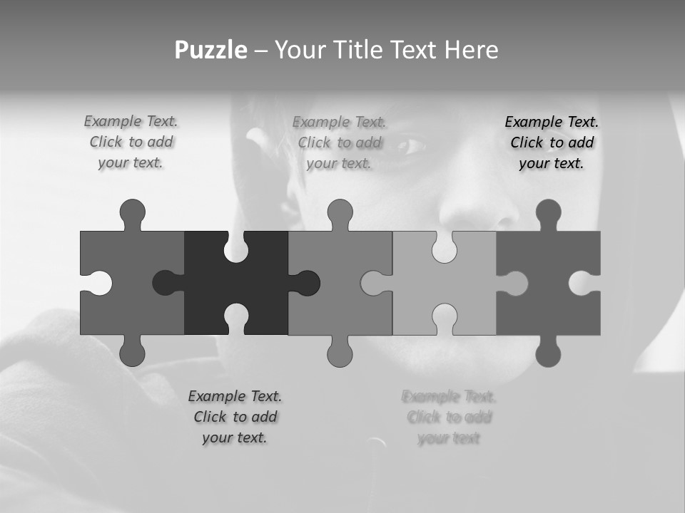 Look Awkward Youth PowerPoint Template