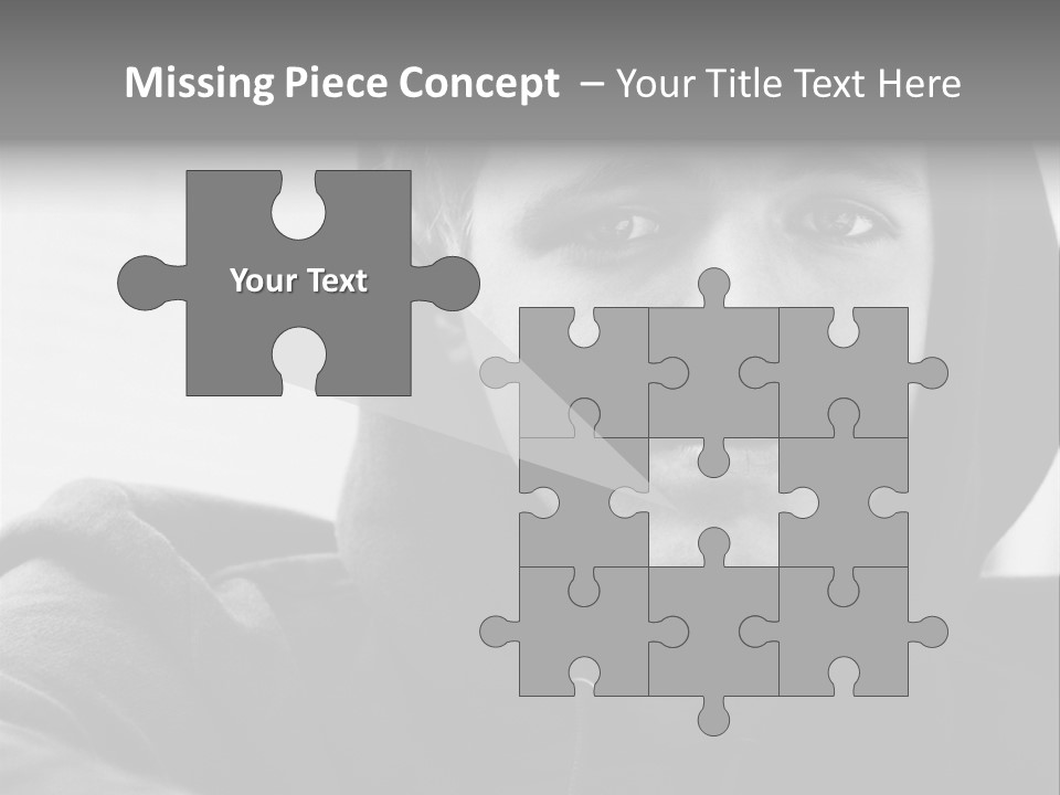 Look Awkward Youth PowerPoint Template