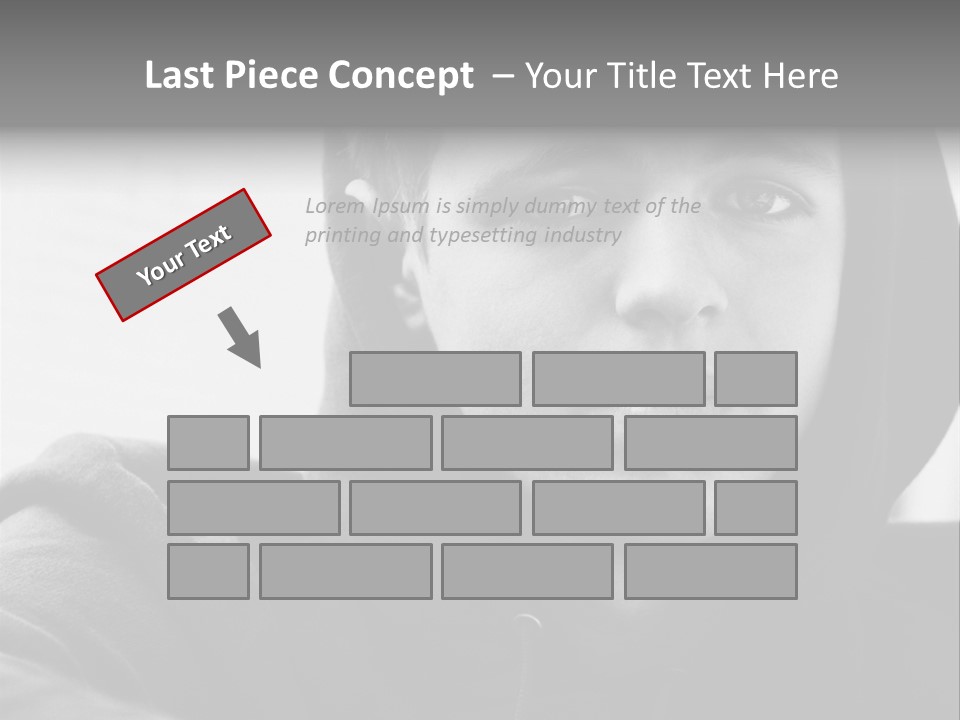 Look Awkward Youth PowerPoint Template