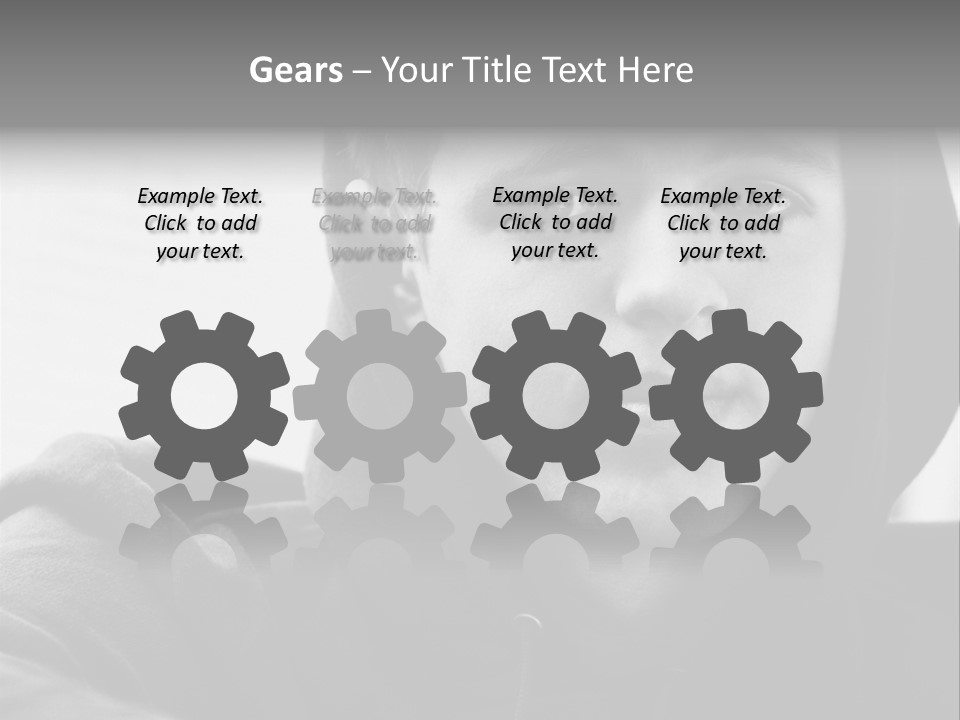 Look Awkward Youth PowerPoint Template