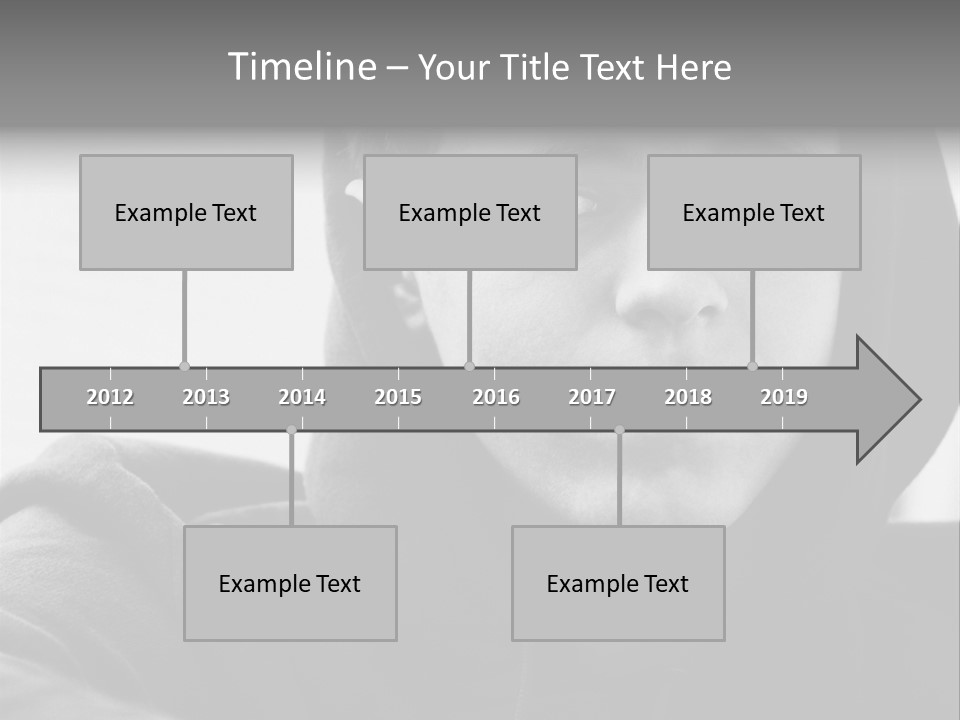Look Awkward Youth PowerPoint Template