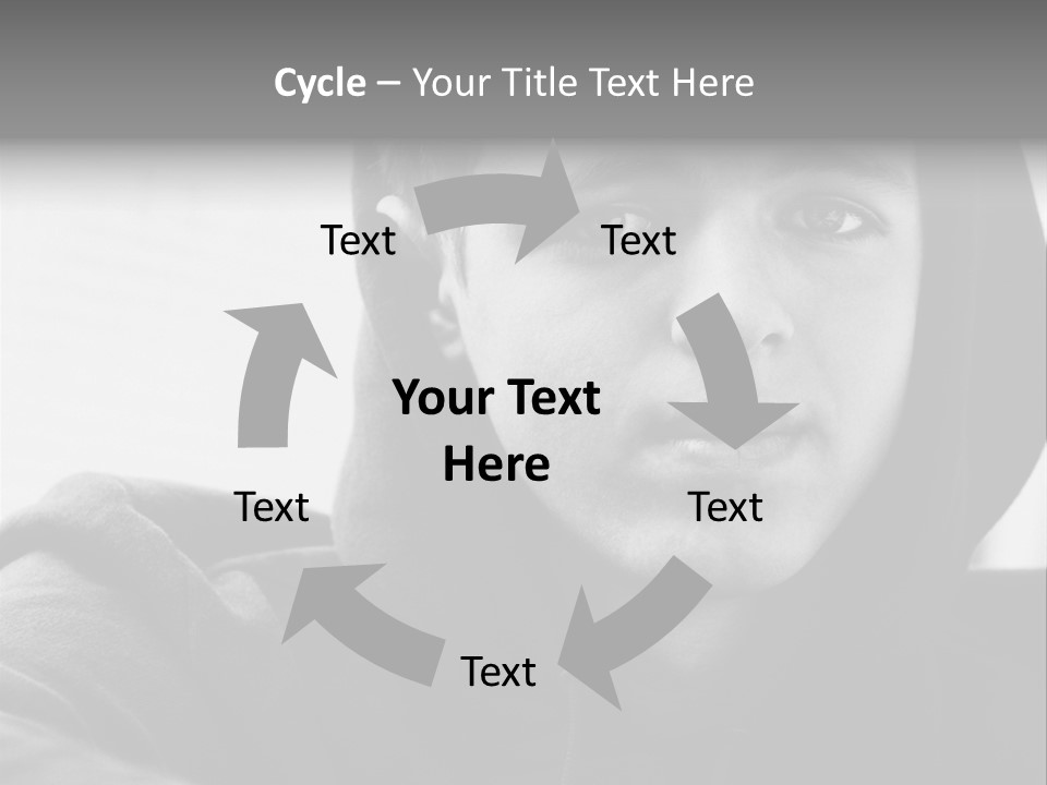 Look Awkward Youth PowerPoint Template