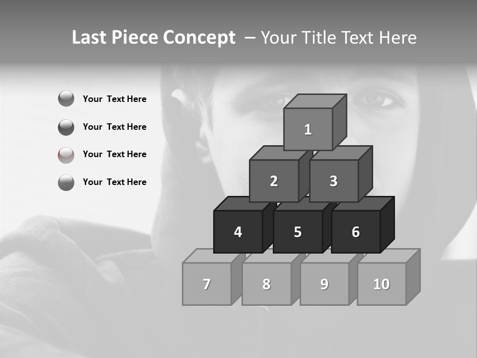 Look Awkward Youth PowerPoint Template