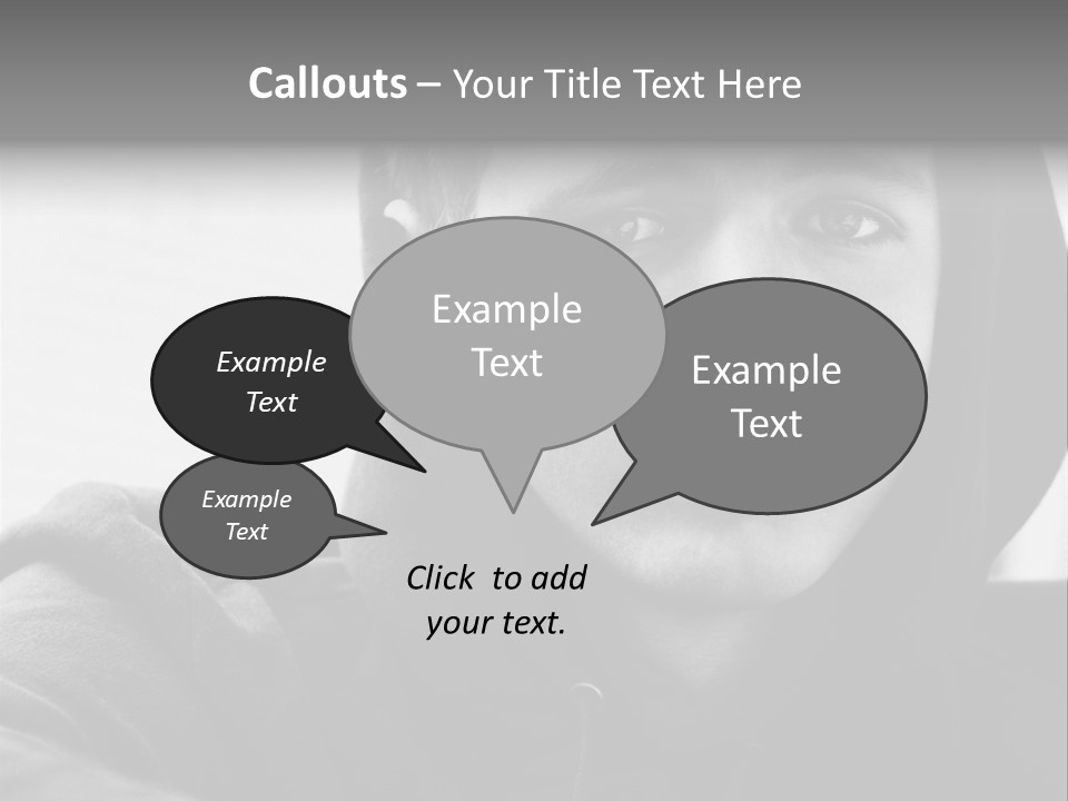 Look Awkward Youth PowerPoint Template