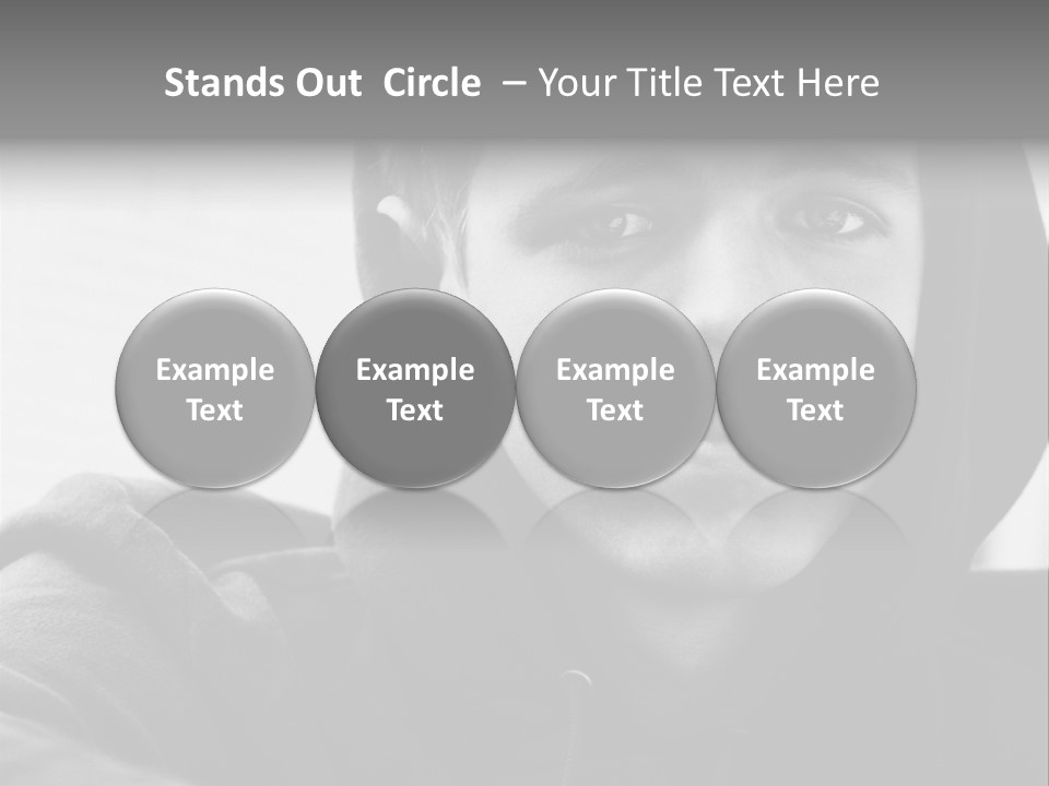 Look Awkward Youth PowerPoint Template