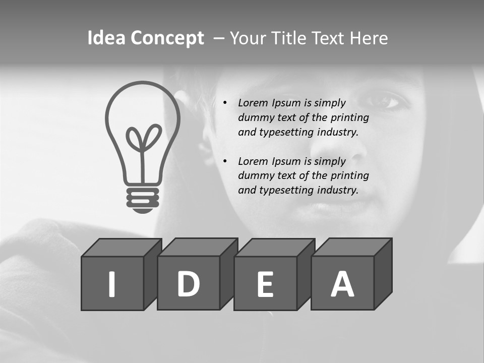 Look Awkward Youth PowerPoint Template