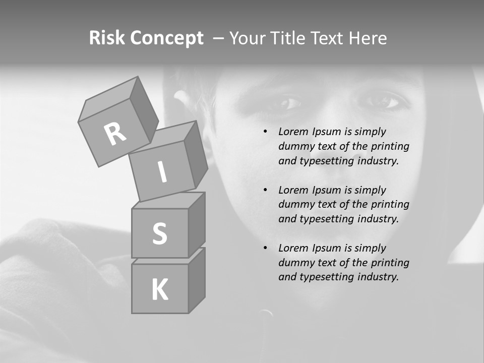 Look Awkward Youth PowerPoint Template