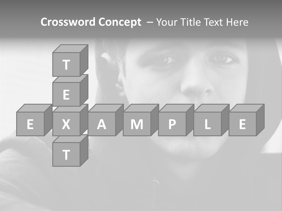 Look Awkward Youth PowerPoint Template