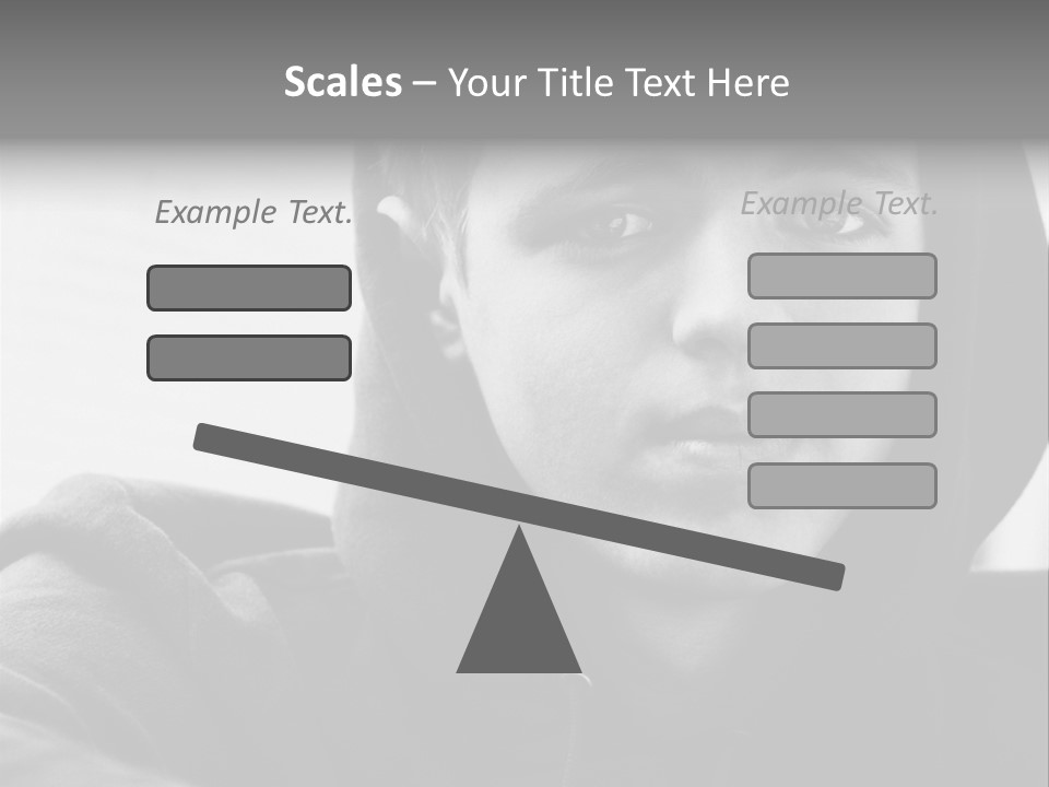 Look Awkward Youth PowerPoint Template