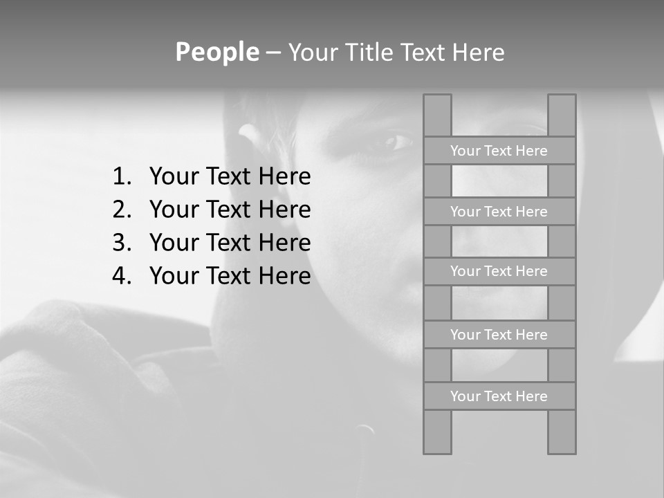 Look Awkward Youth PowerPoint Template