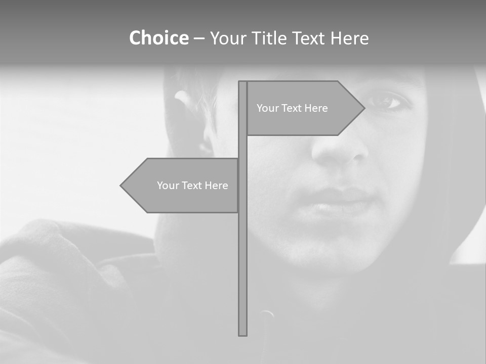 Look Awkward Youth PowerPoint Template