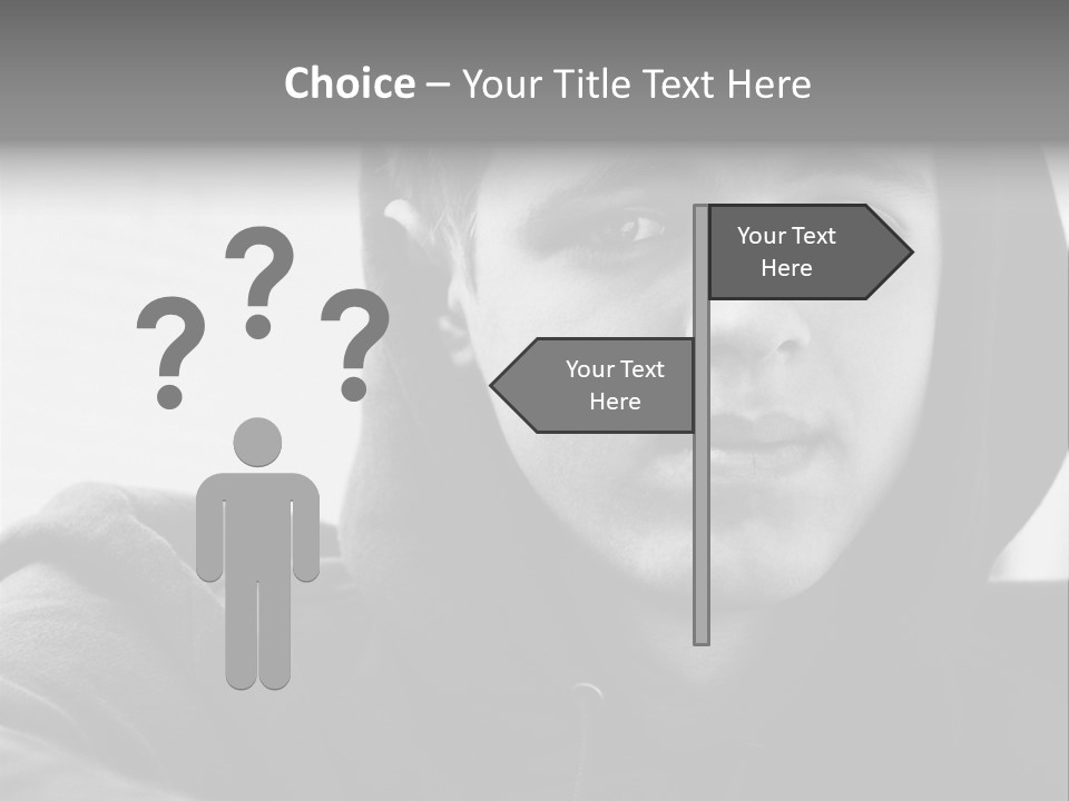 Look Awkward Youth PowerPoint Template