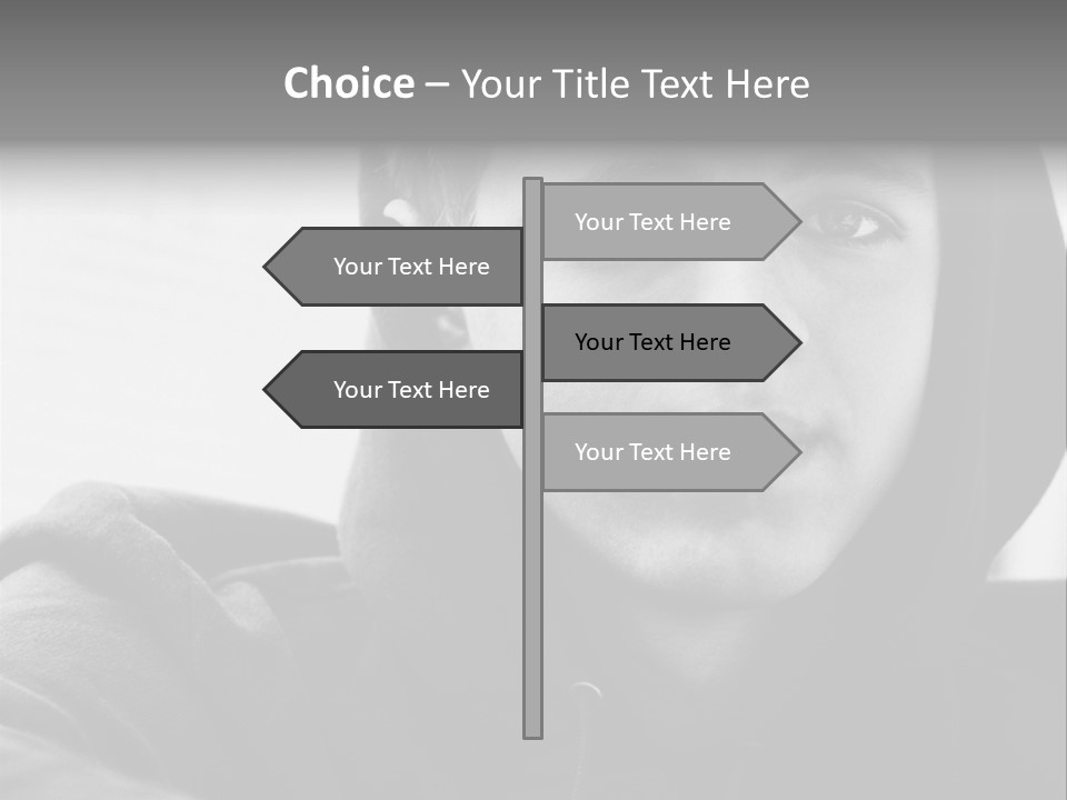Look Awkward Youth PowerPoint Template