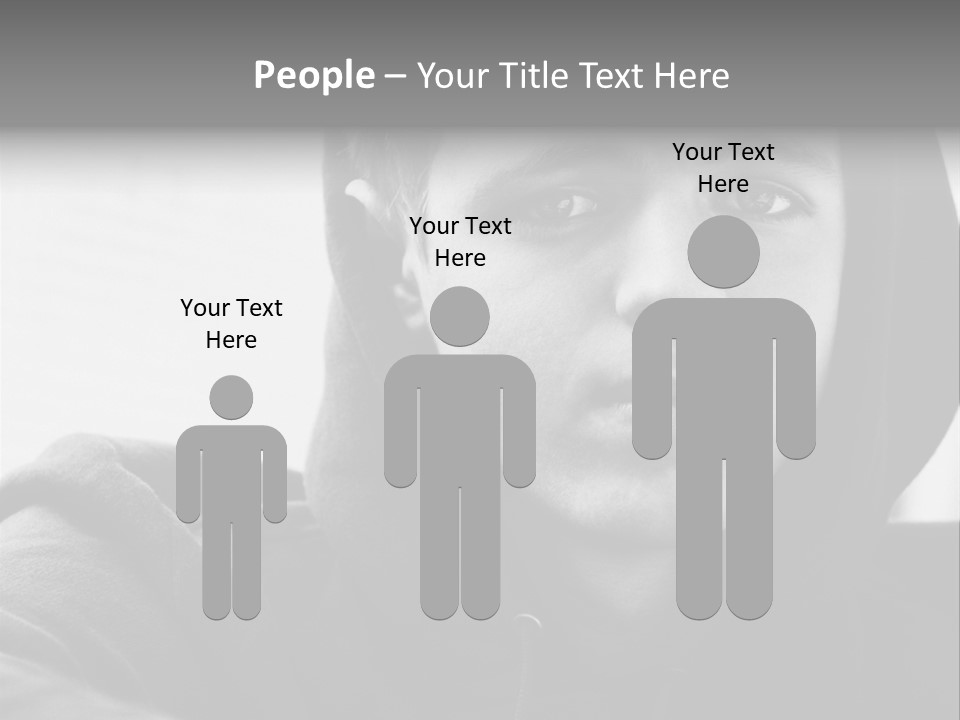 Look Awkward Youth PowerPoint Template