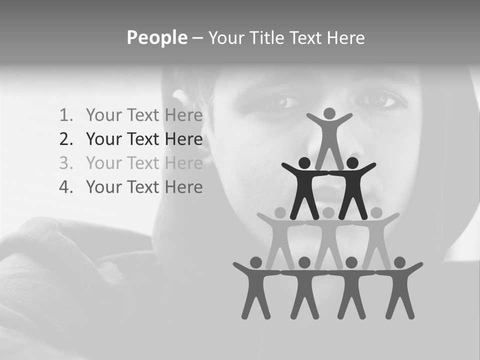 Look Awkward Youth PowerPoint Template