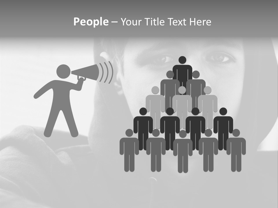 Look Awkward Youth PowerPoint Template