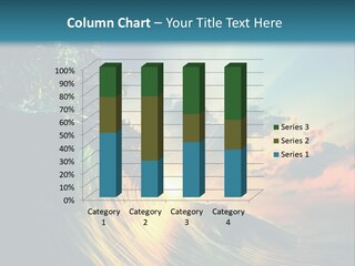 Blue Sunlight Color PowerPoint Template