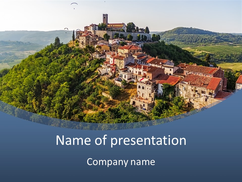 Romanesque Hill Famous PowerPoint Template