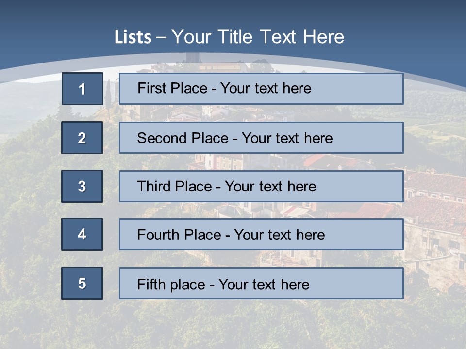 Romanesque Hill Famous PowerPoint Template
