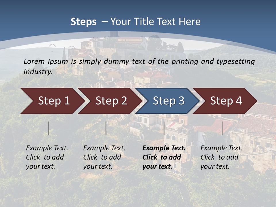 Romanesque Hill Famous PowerPoint Template
