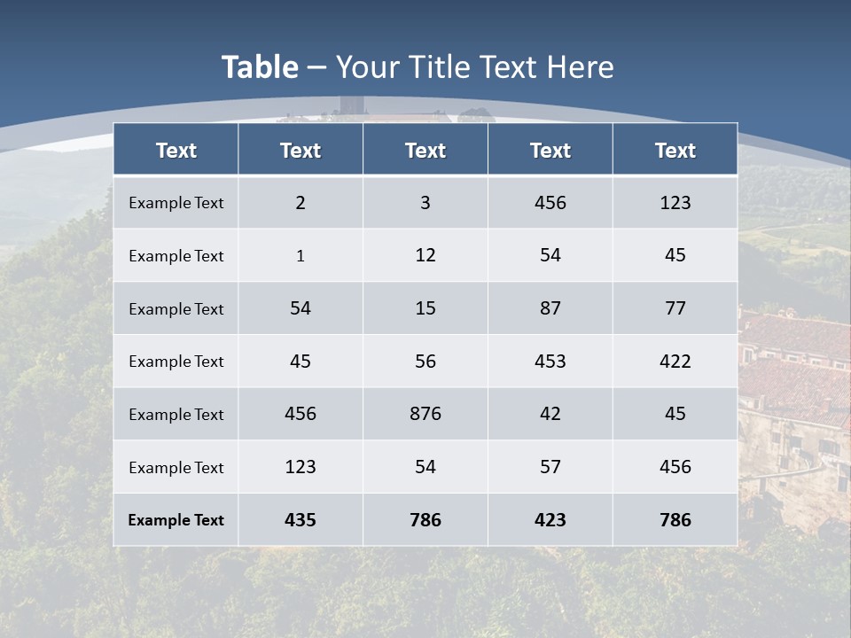 Romanesque Hill Famous PowerPoint Template