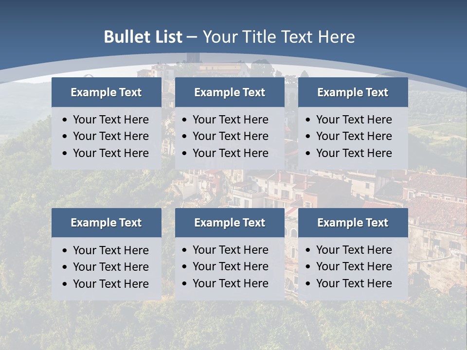 Romanesque Hill Famous PowerPoint Template