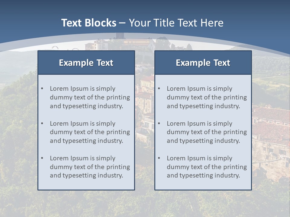 Romanesque Hill Famous PowerPoint Template