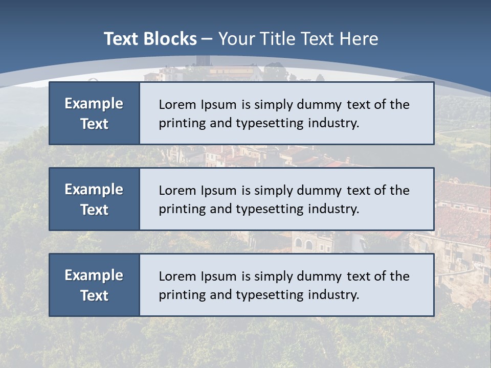Romanesque Hill Famous PowerPoint Template
