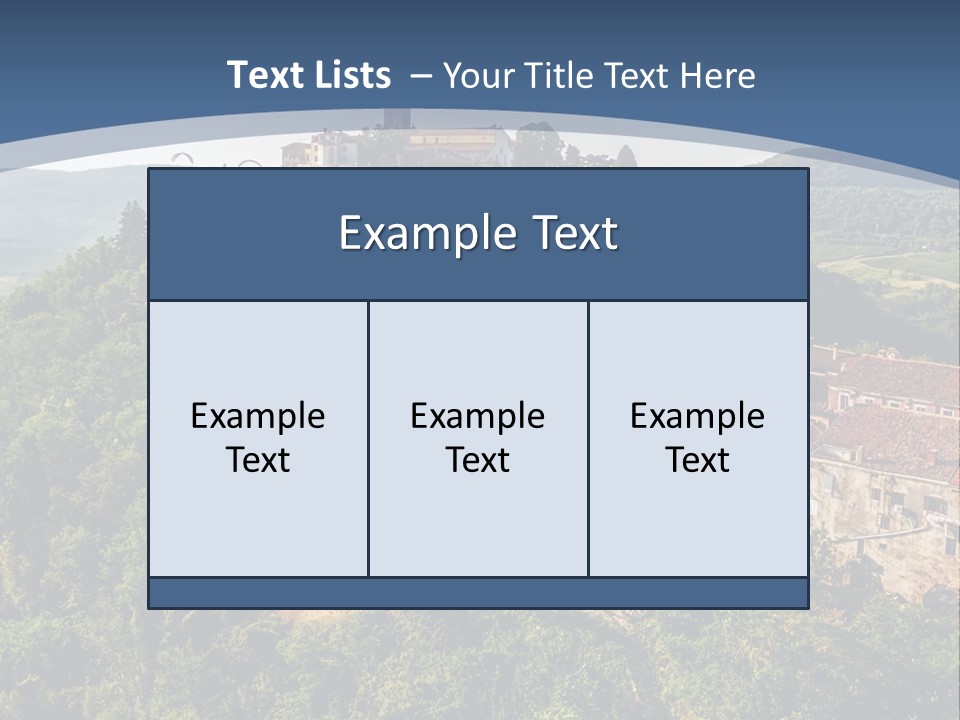 Romanesque Hill Famous PowerPoint Template