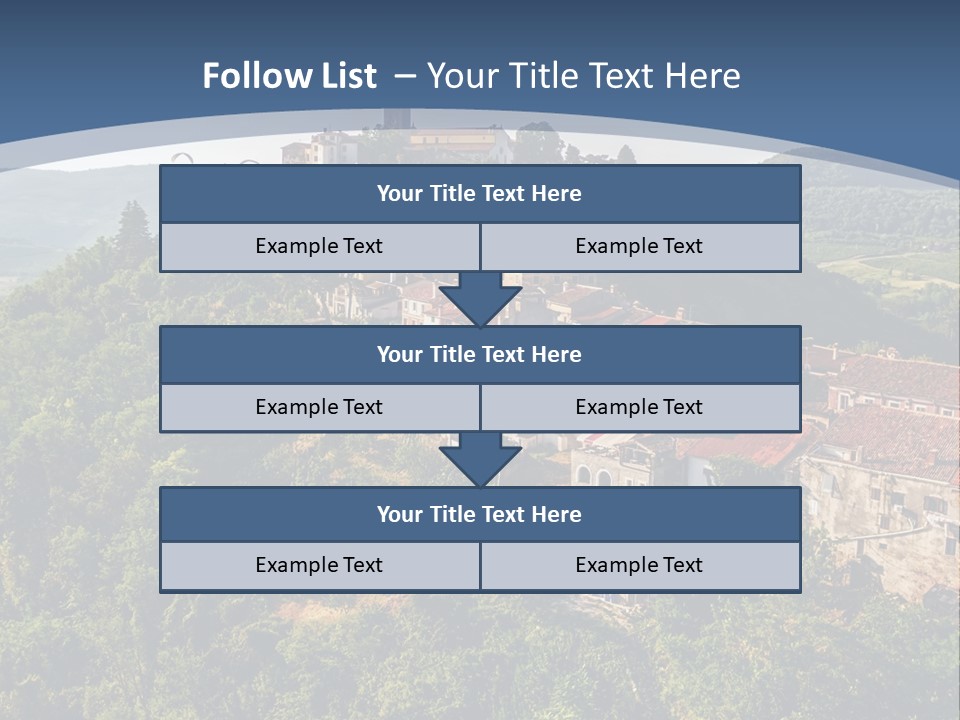Romanesque Hill Famous PowerPoint Template