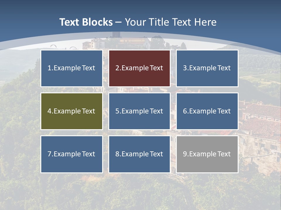 Romanesque Hill Famous PowerPoint Template