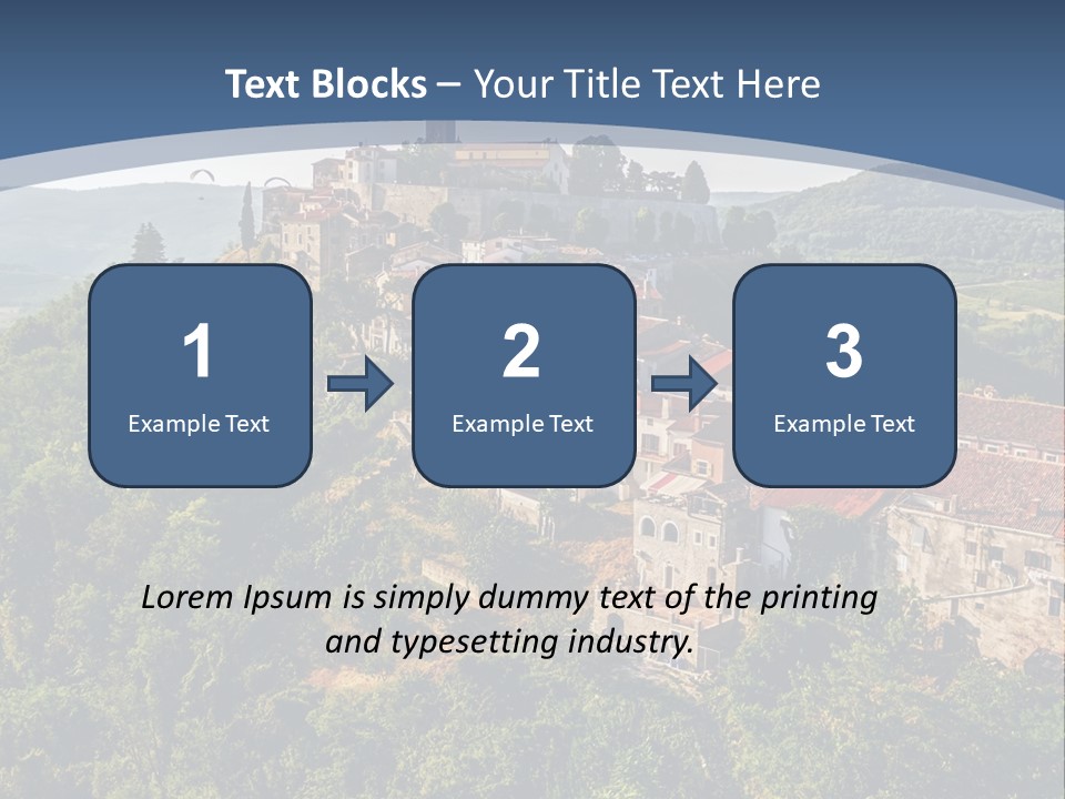 Romanesque Hill Famous PowerPoint Template