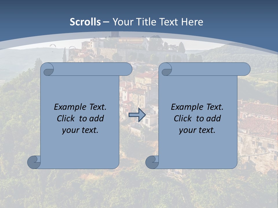 Romanesque Hill Famous PowerPoint Template