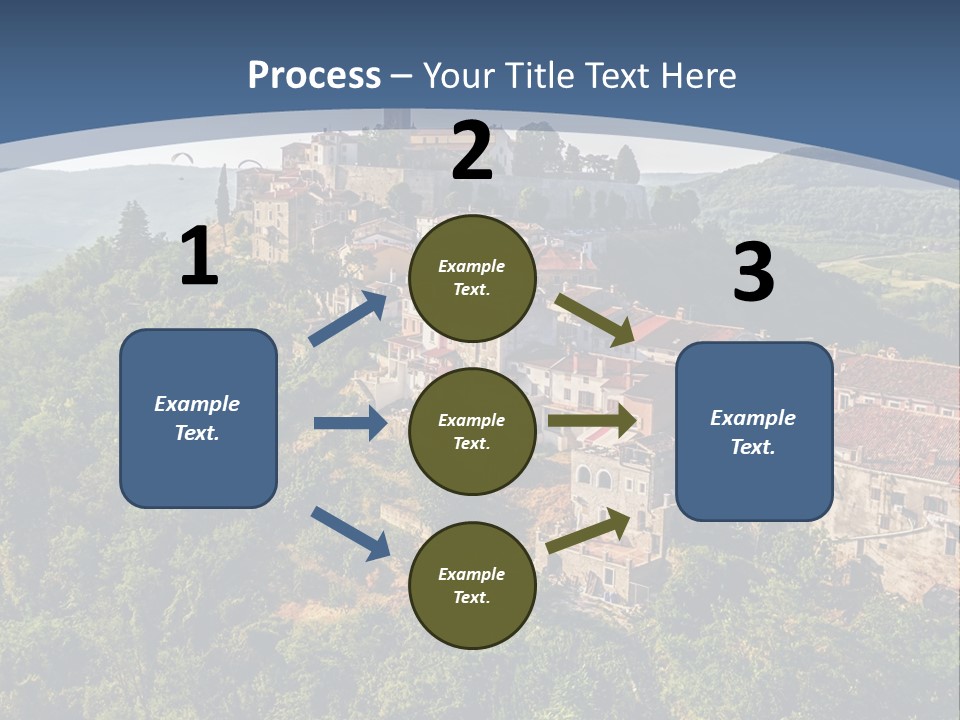 Romanesque Hill Famous PowerPoint Template