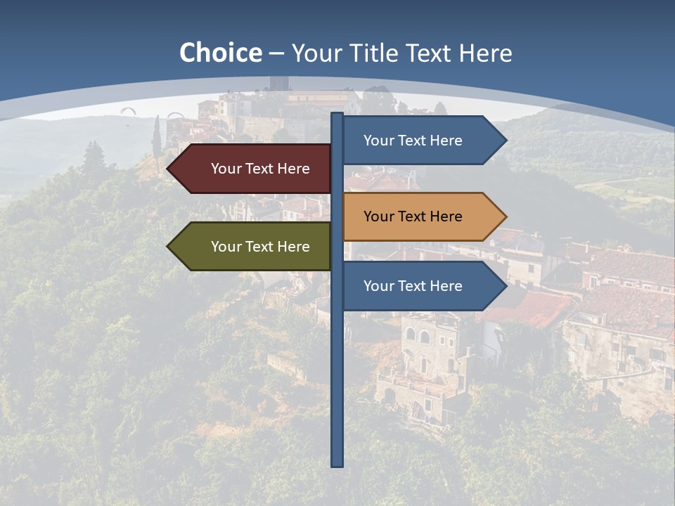 Romanesque Hill Famous PowerPoint Template