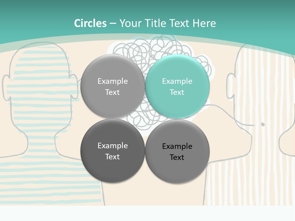 Messy Talking People PowerPoint Template